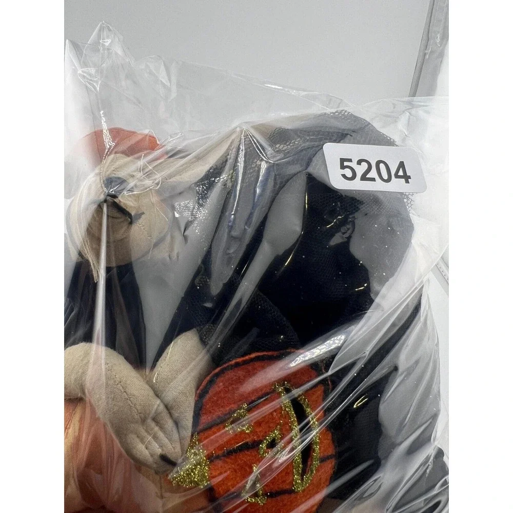 Halloween Primitive‎ Vintage Stuffed Pumpkin Mousse Sand Filled Base